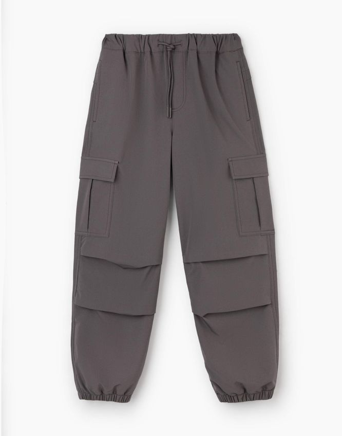 Серые брюки Joggers Cargo Gloria Jeans